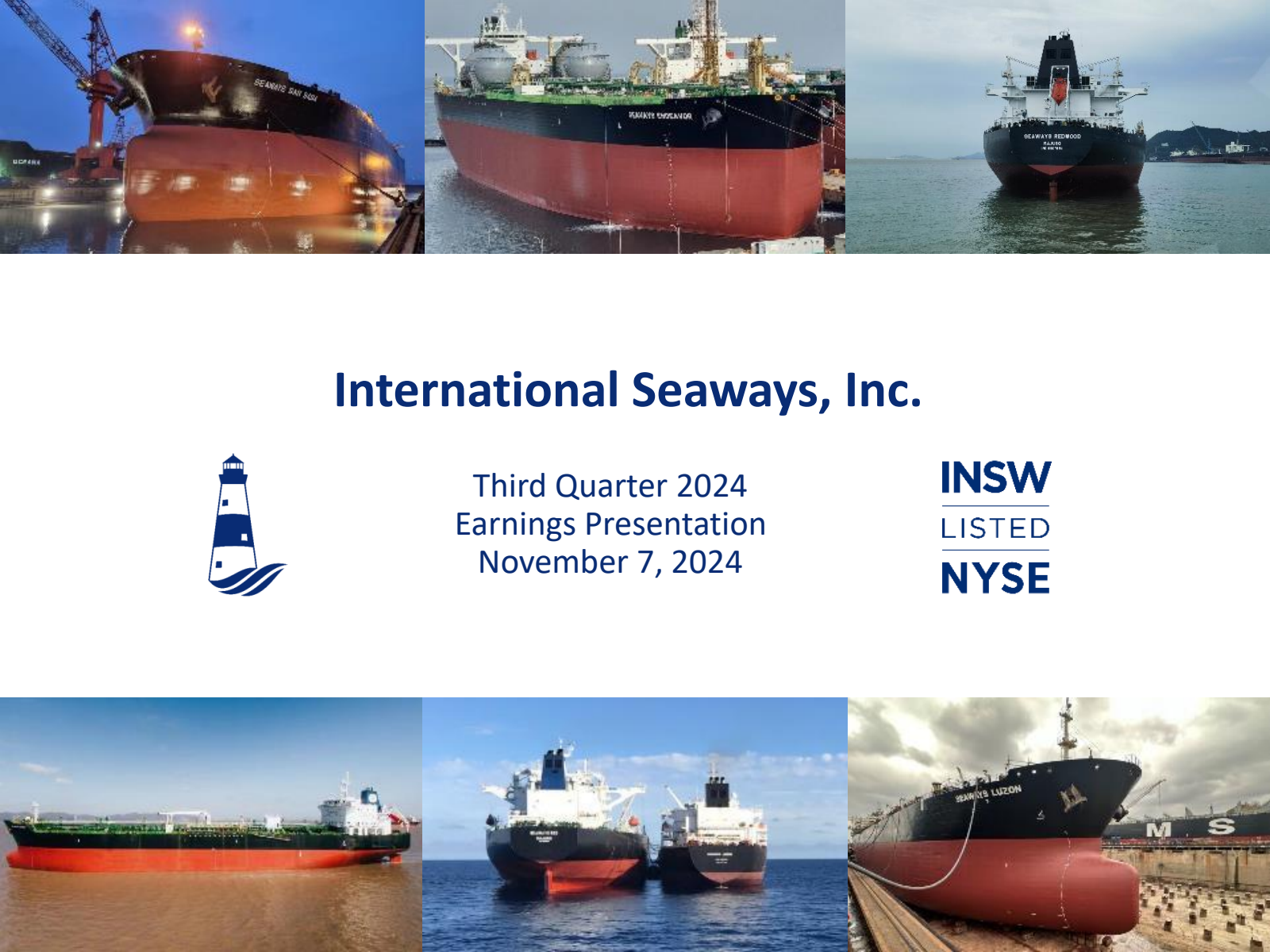 International Seaways' Q3 2024 Slide Deck