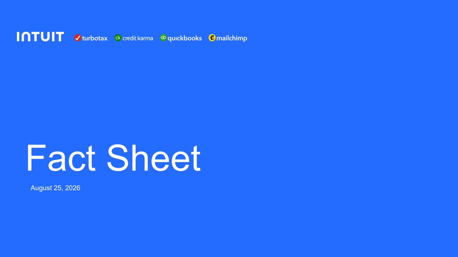 Intuit's Q4 2026 Slide Deck