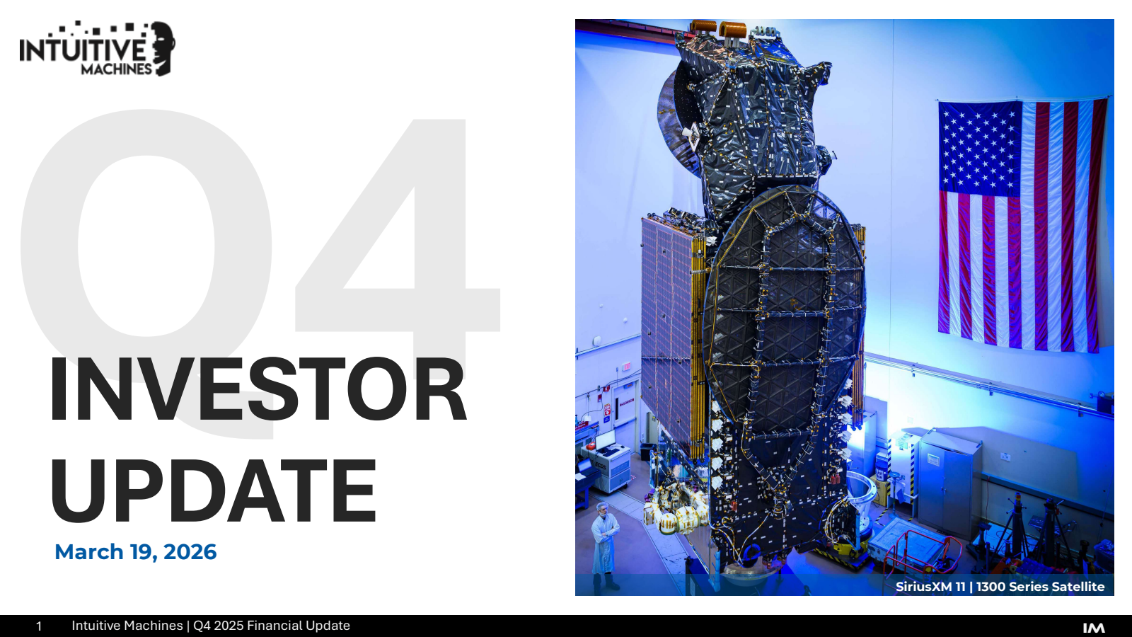 Intuitive Machines' Q4 2025 Slide Deck