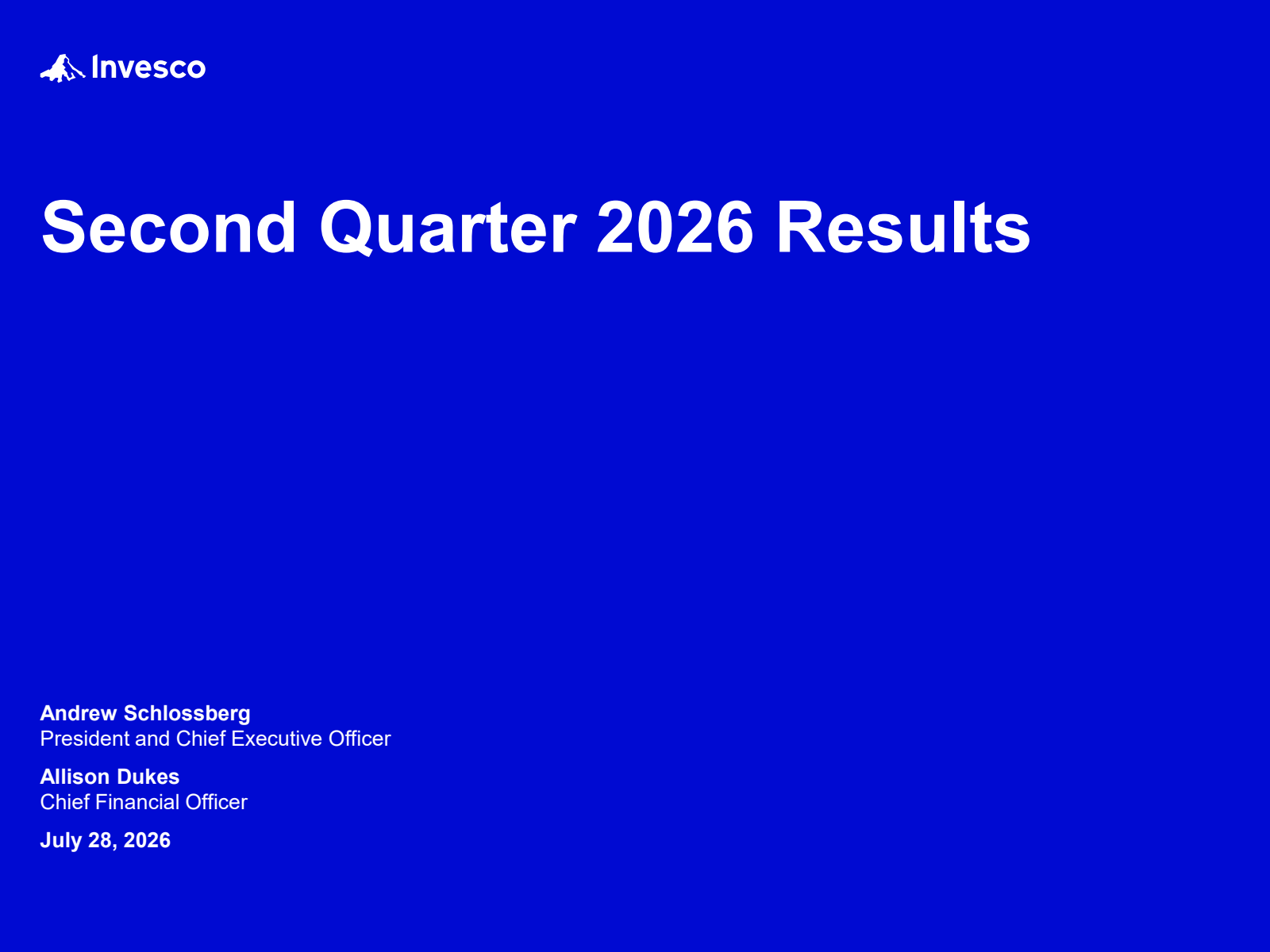 Invesco's Q2 2026 Slide Deck