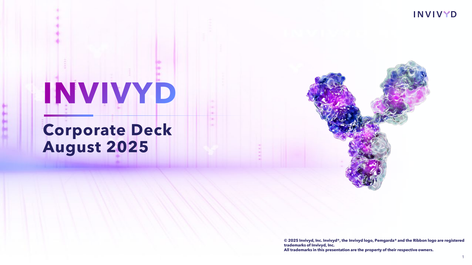 Invivyd's Q2 2025 Slide Deck