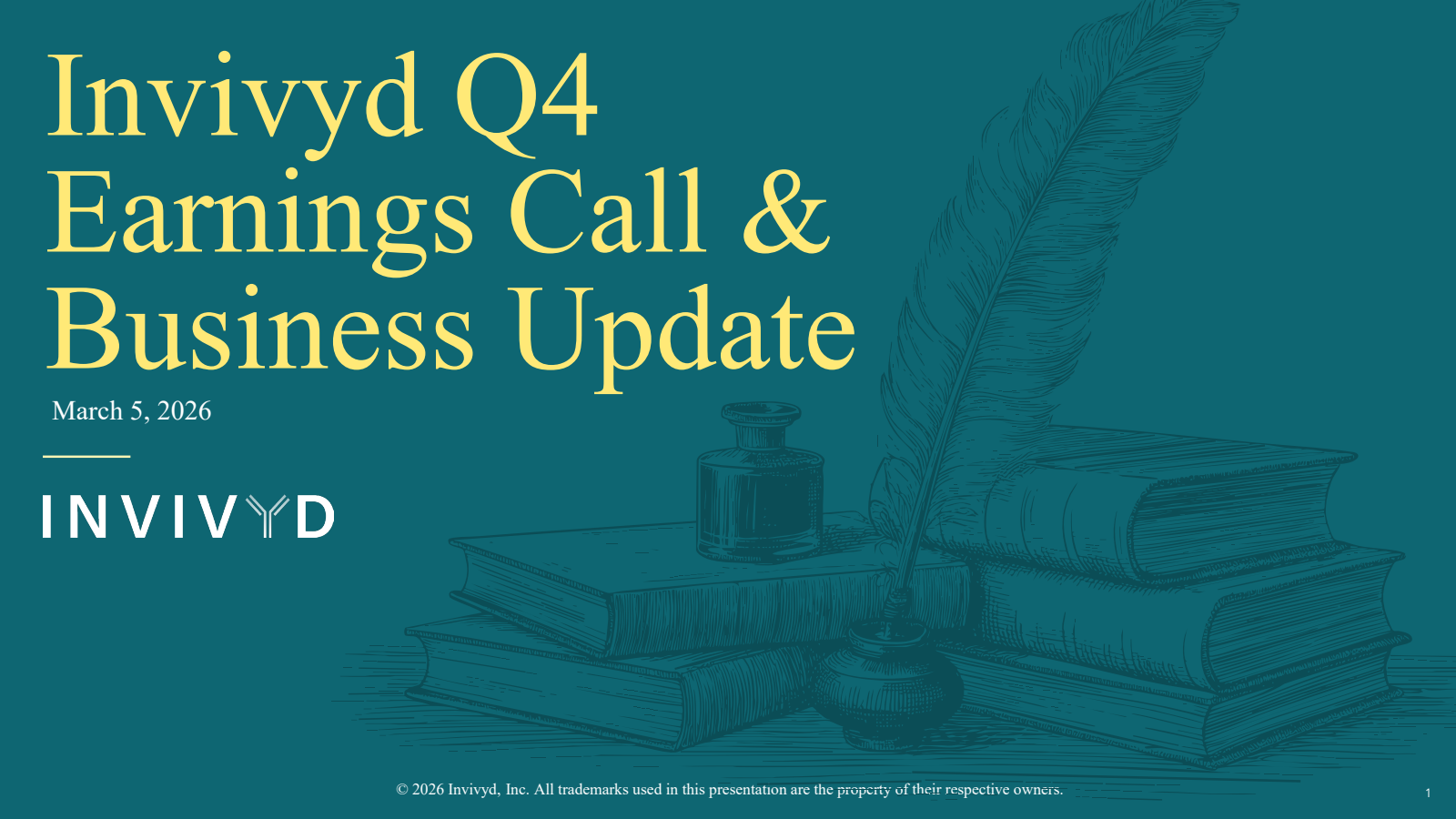 Invivyd's Q4 2025 Slide Deck