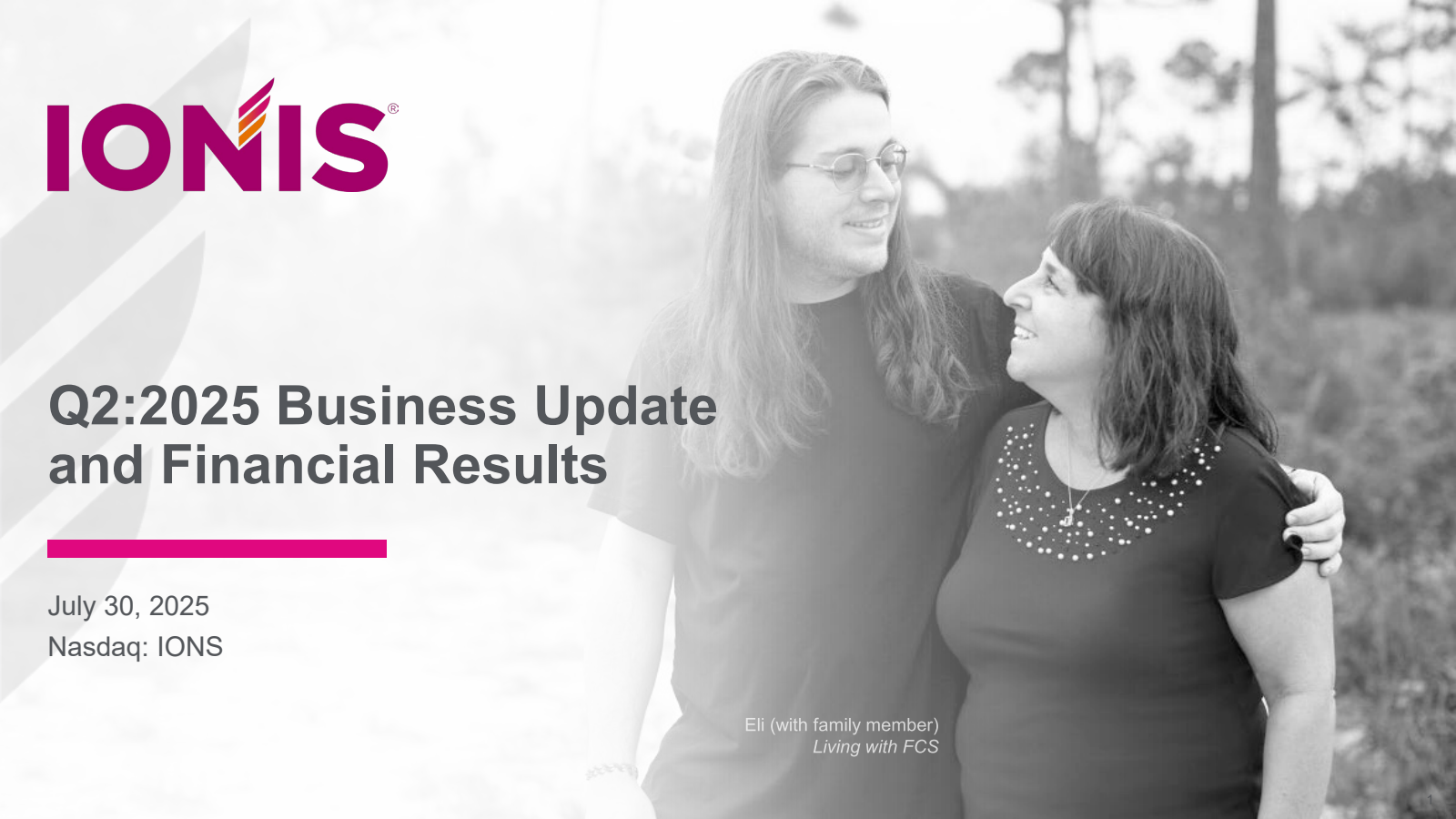 Ionis Pharmaceuticals' Q2 2025 Slide Deck