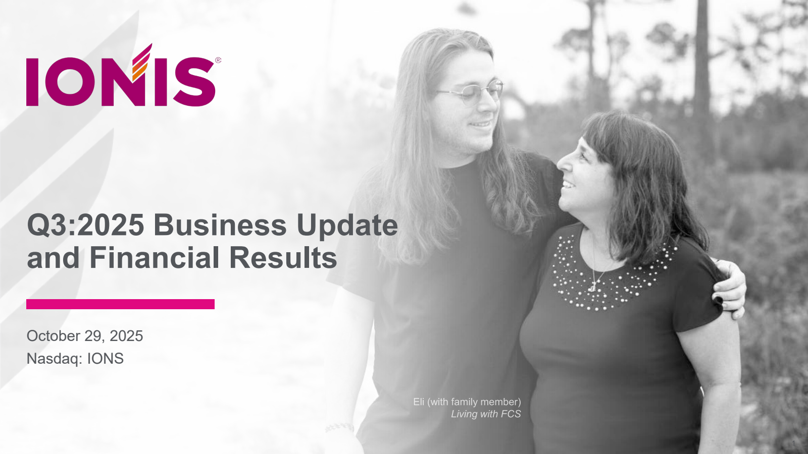 Ionis Pharmaceuticals' Q3 2025 Slide Deck