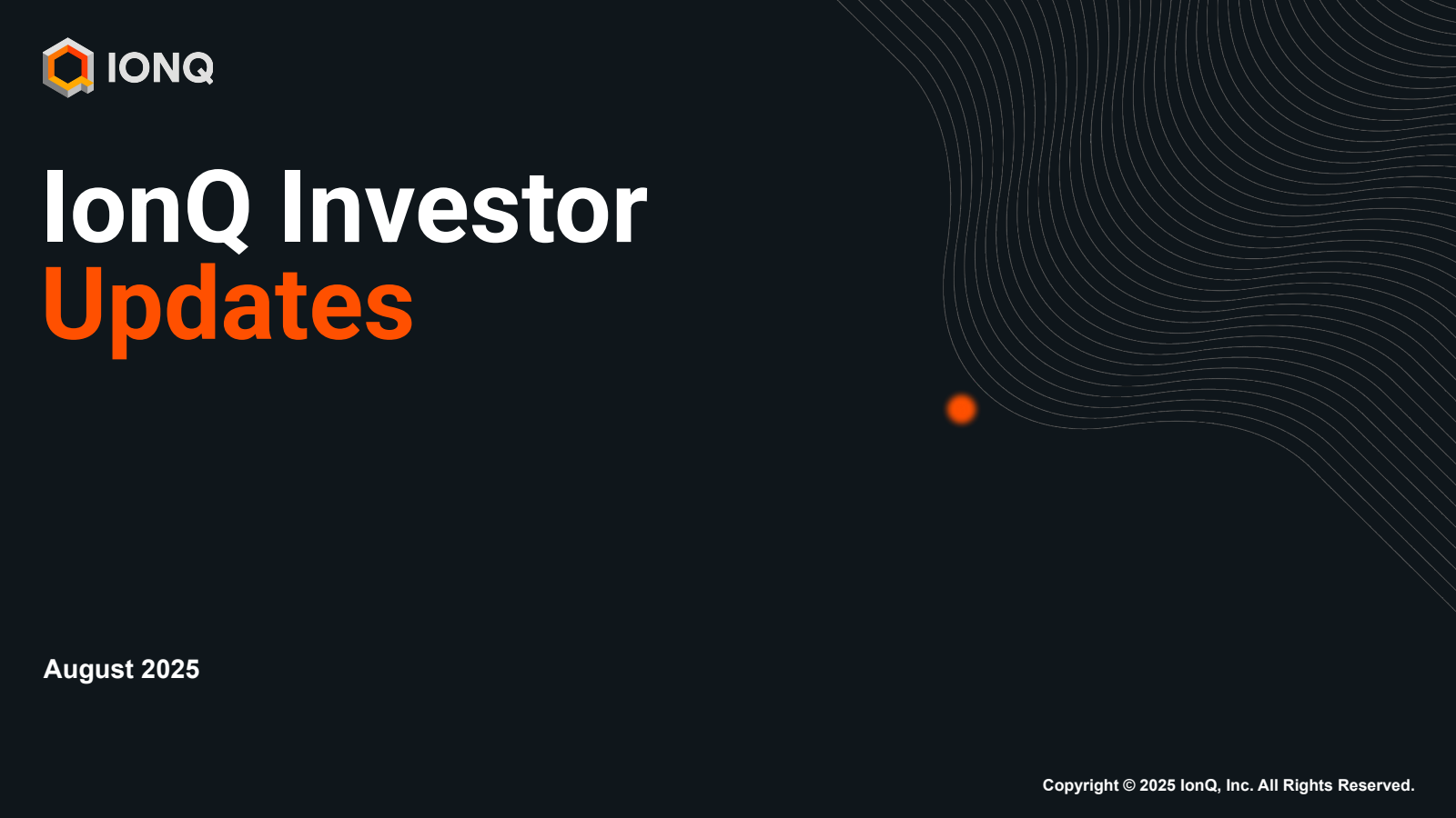 IonQ's Q2 2025 Slide Deck