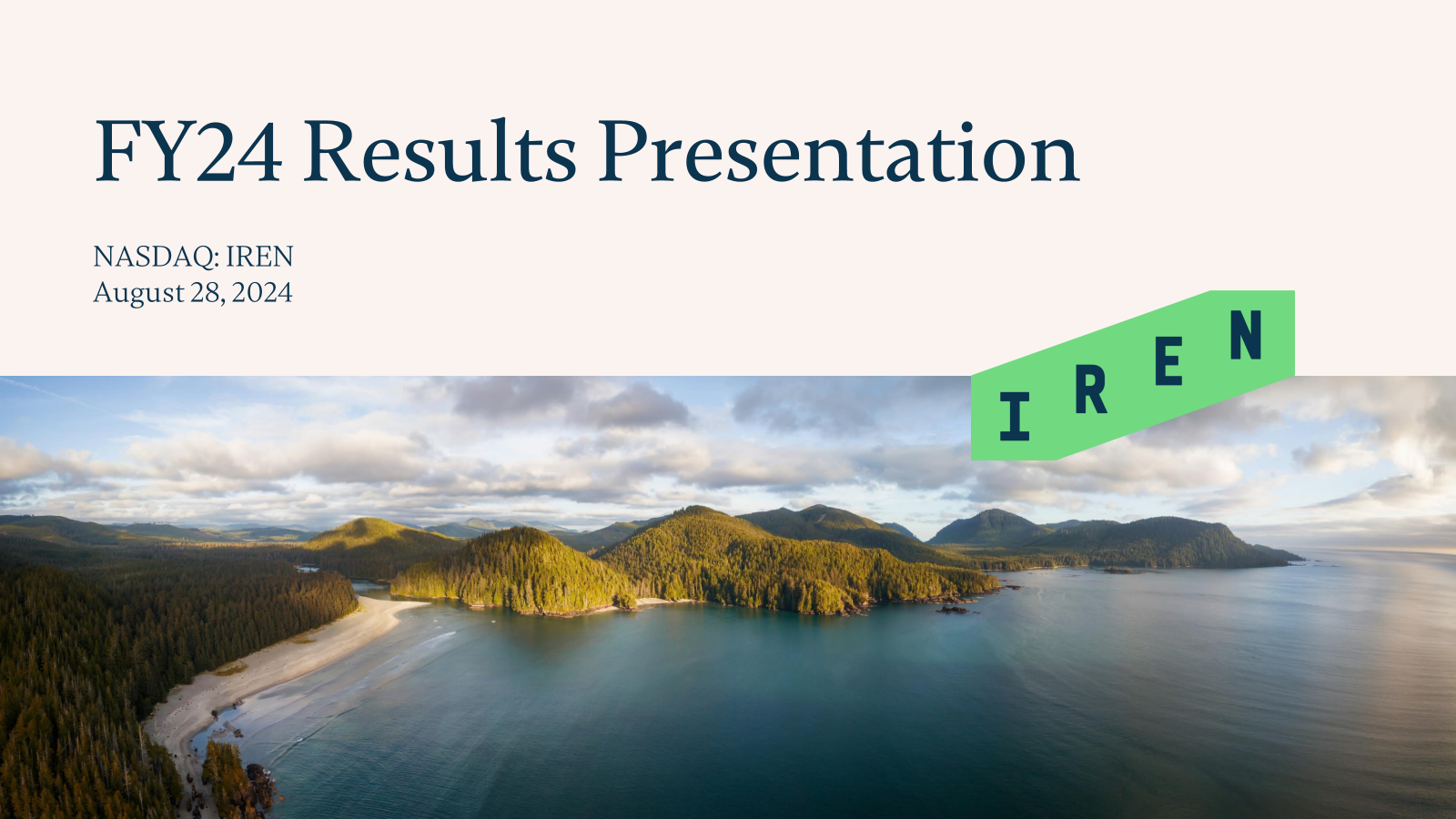 IREN's Q4 2024 Slide Deck