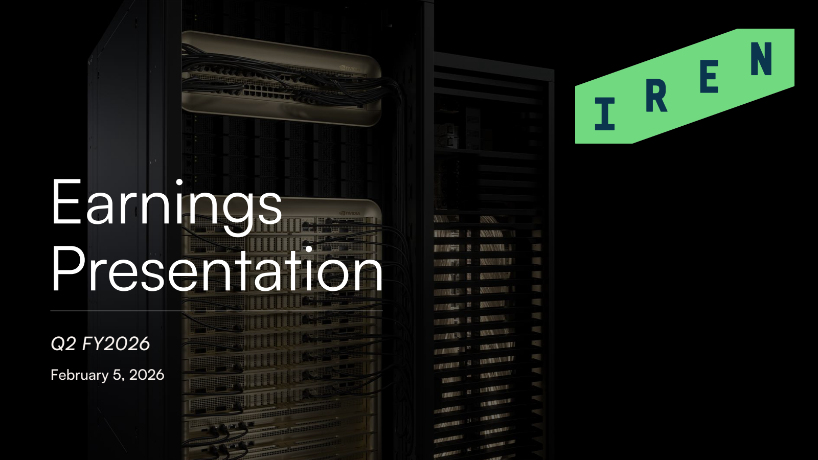 IREN's Q2 2026 Slide Deck