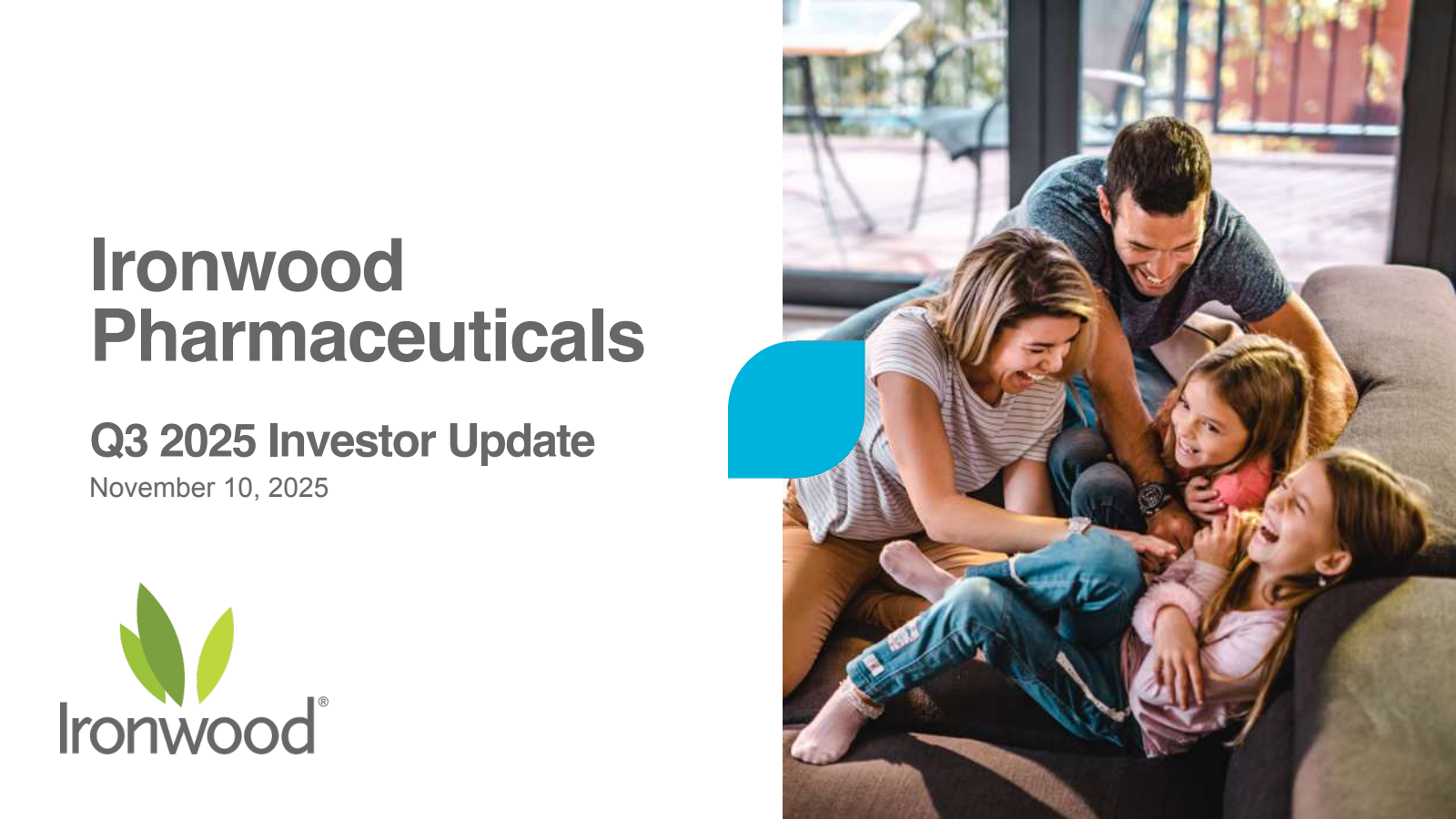 Ironwood Pharmaceuticals' Q3 2025 Slide Deck