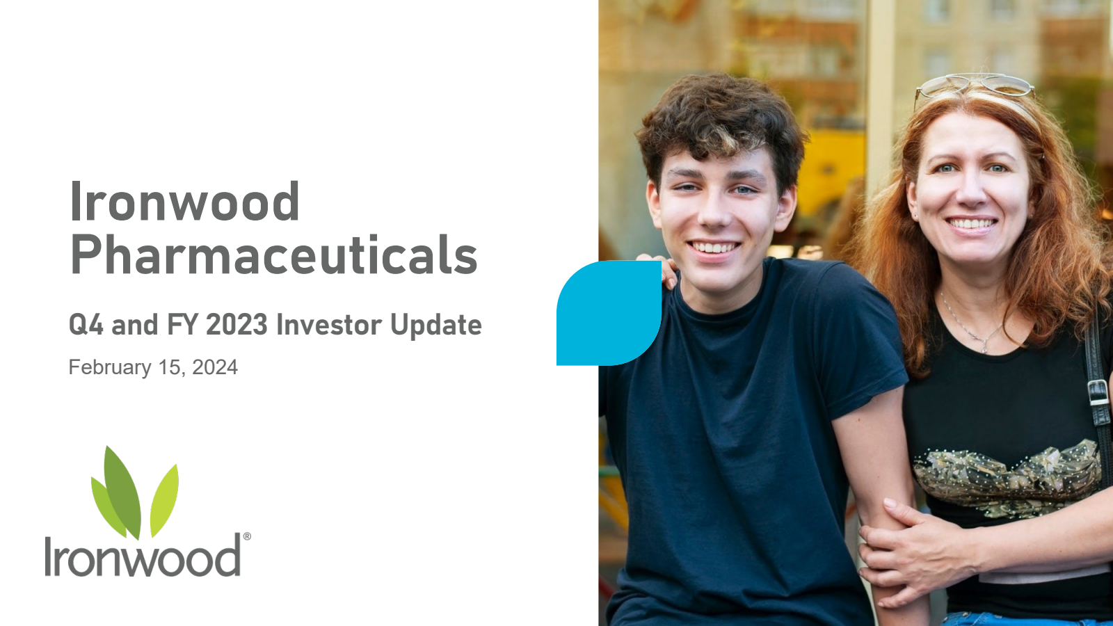 Ironwood Pharmaceuticals' Q4 2023 Slide Deck
