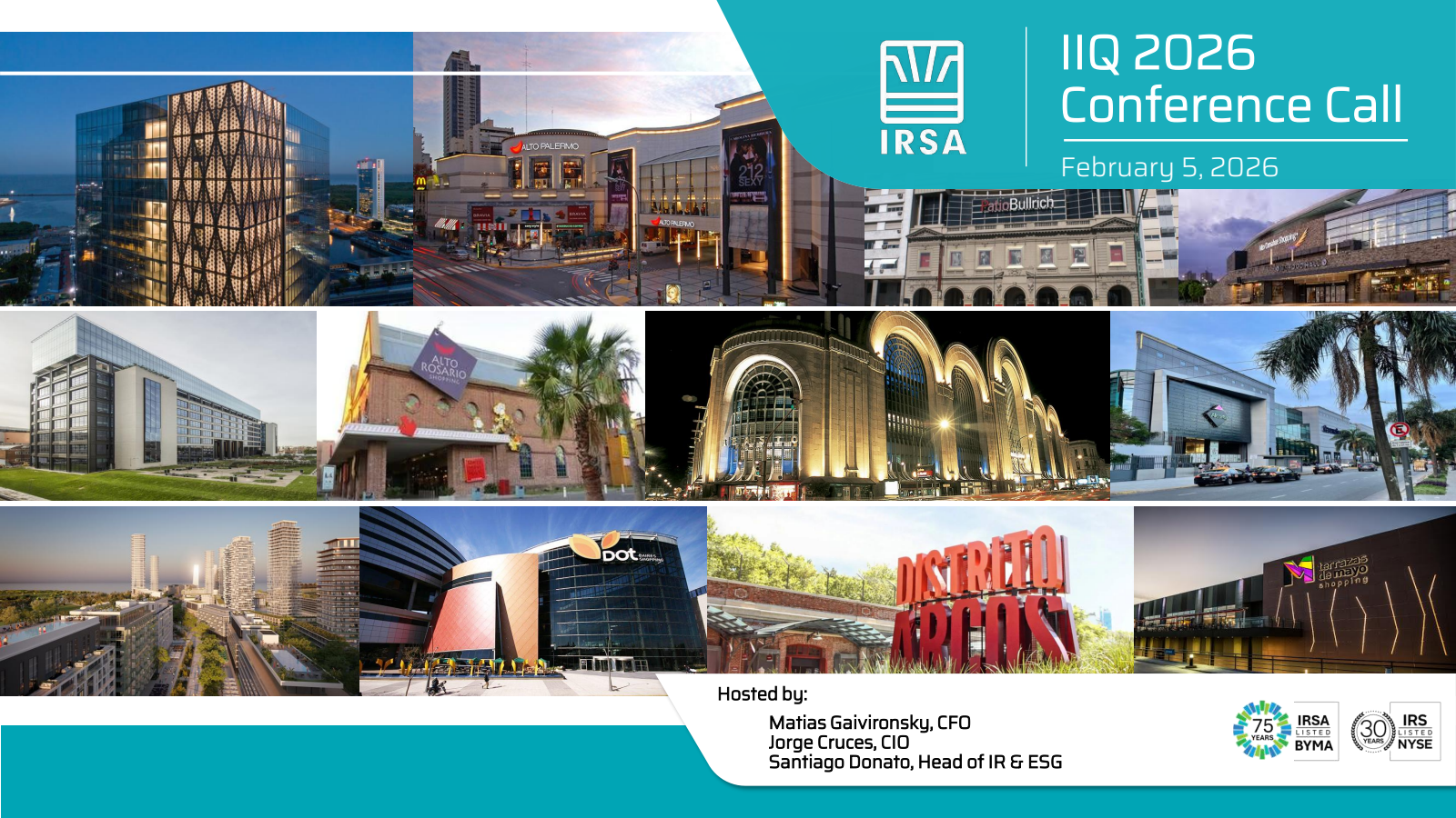 IRSA Inversiones Y Representaciones' Q2 2026 Slide Deck