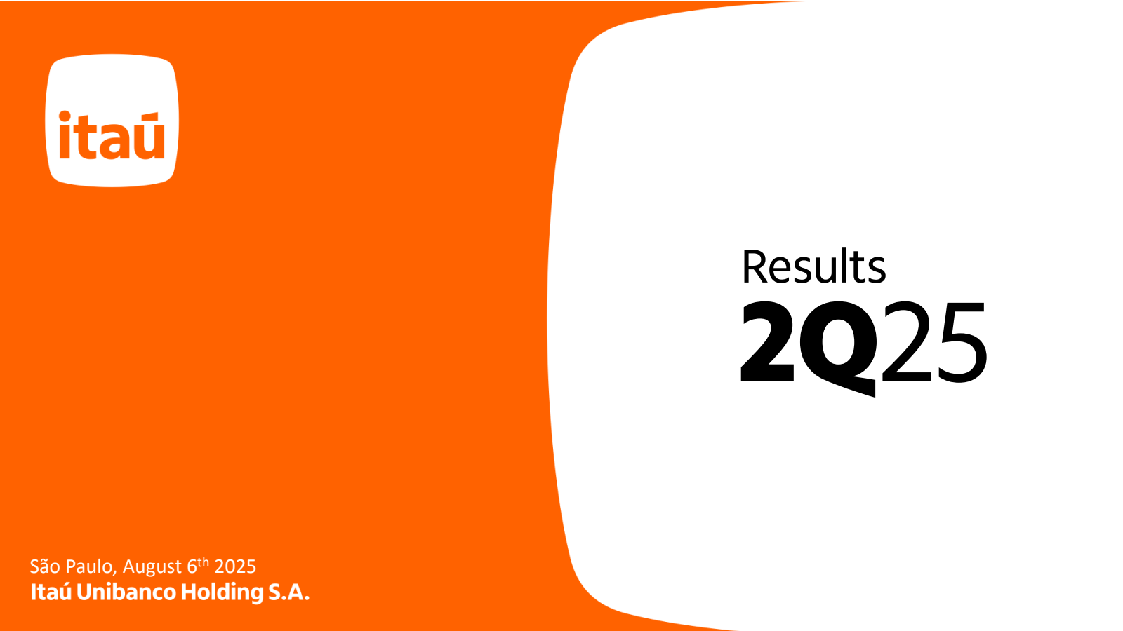 Itau Unibanco's Q2 2025 Slide Deck