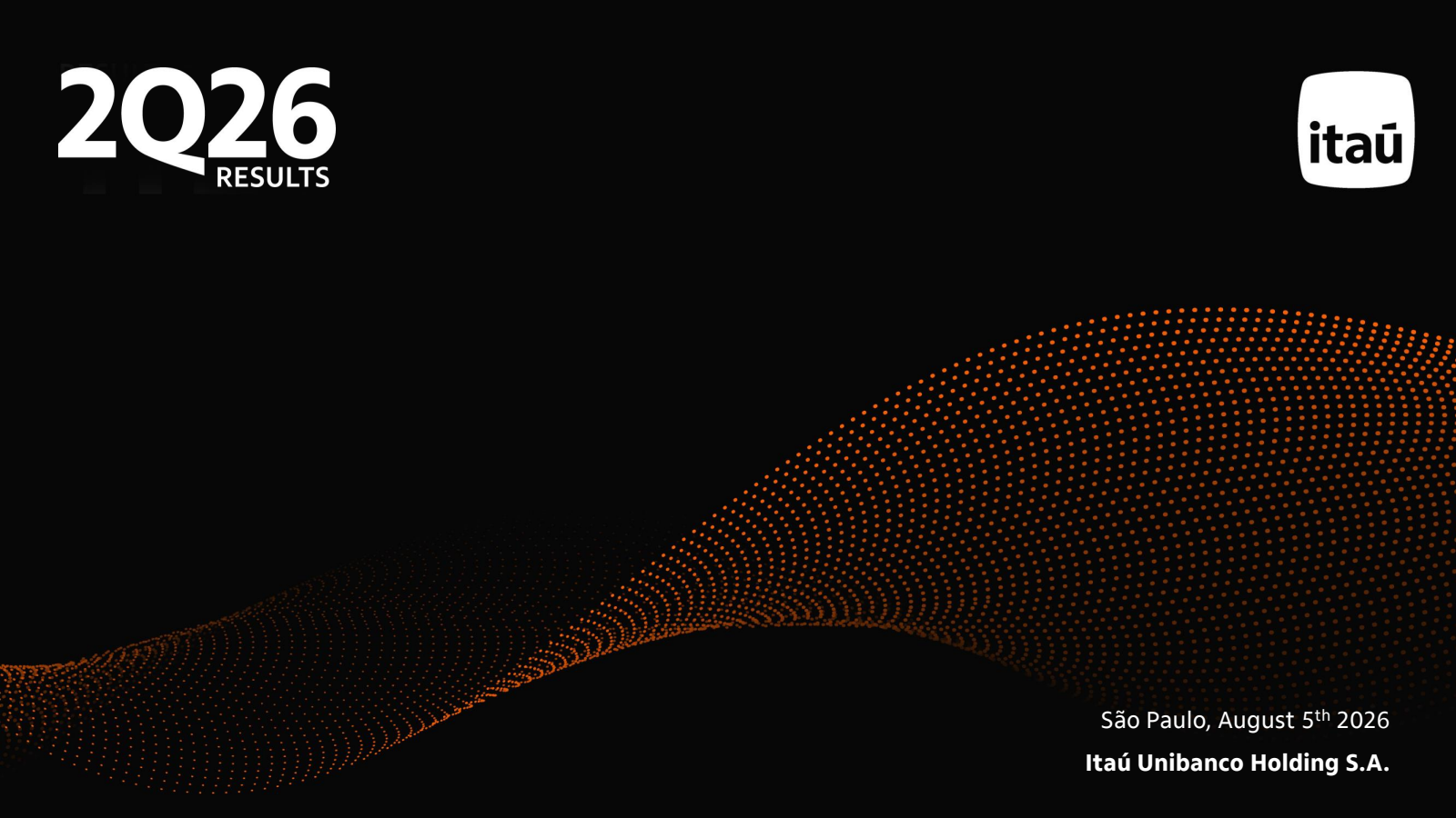 Itau Unibanco's Q2 2026 Slide Deck