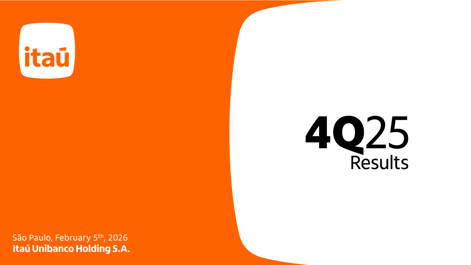 Itau Unibanco's Q4 2025 Slide Deck