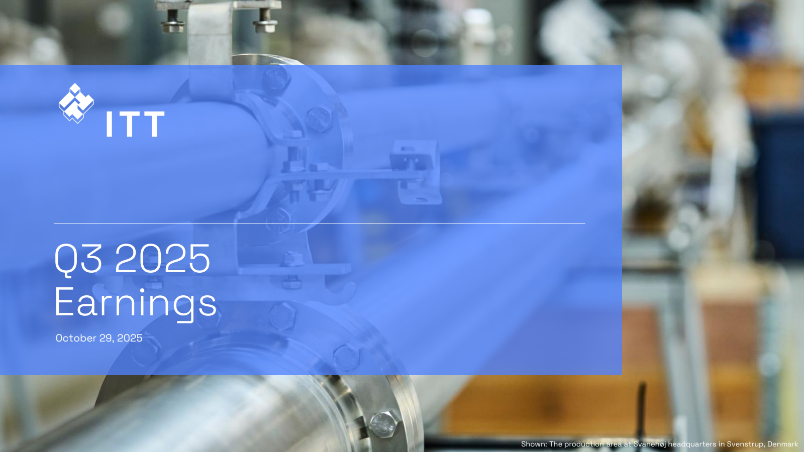 ITT's Q3 2025 Slide Deck