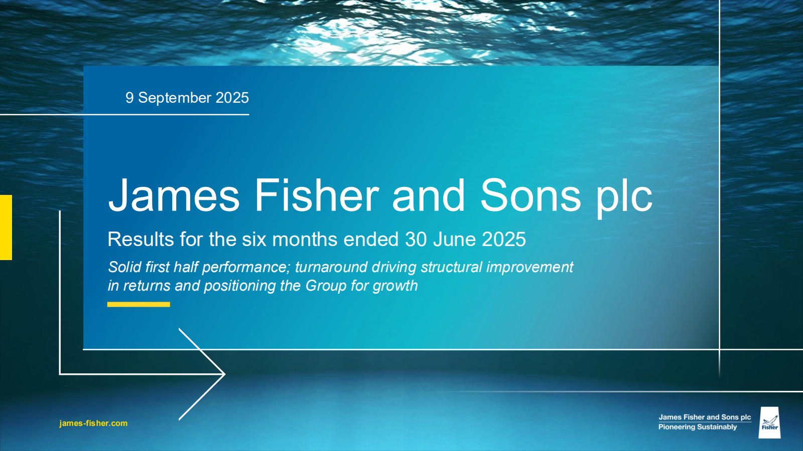 James Fisher and Sons' H1 2025 Slide Deck