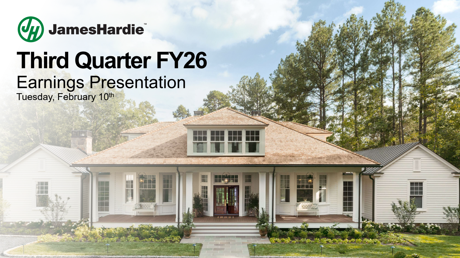 James Hardie Industries' Q3 2026 Slide Deck