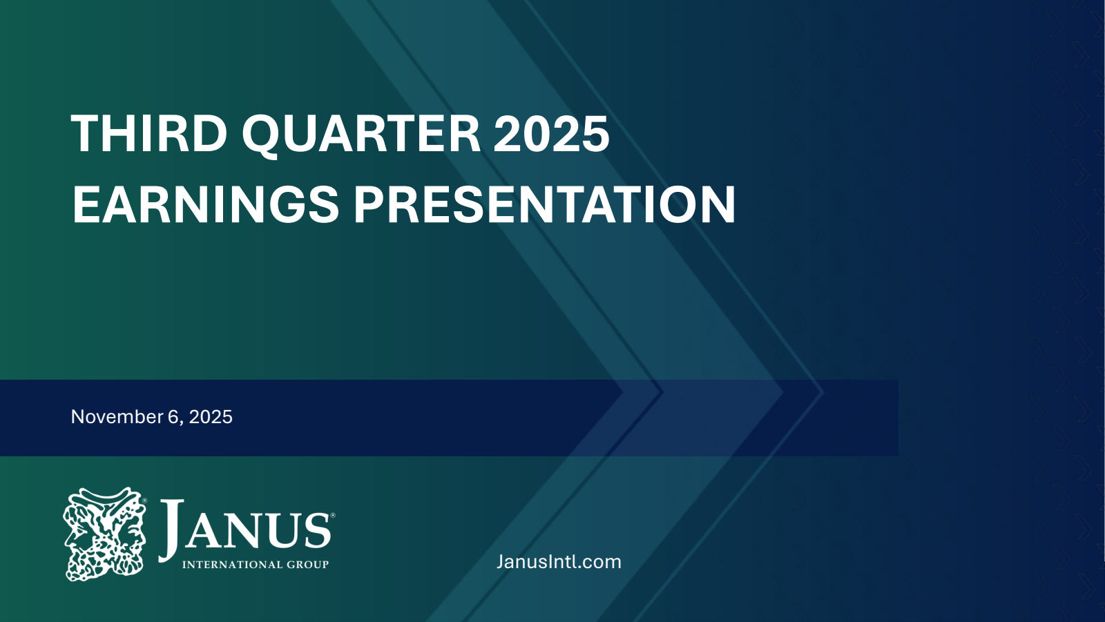 Janus International Group's Q3 2025 Slide Deck