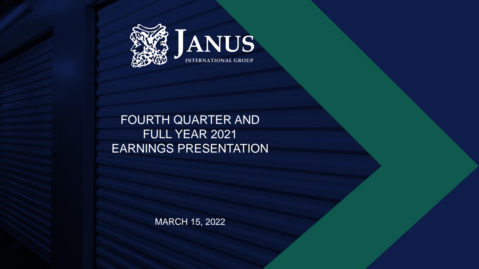 Janus International Group's Q4 2021 Slide Deck