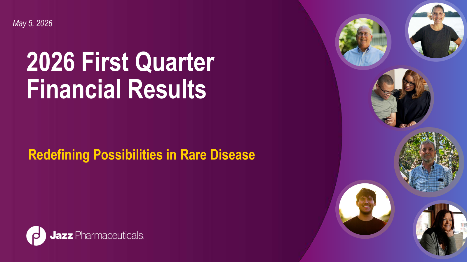 Jazz Pharmaceuticals' Q1 2026 Slide Deck