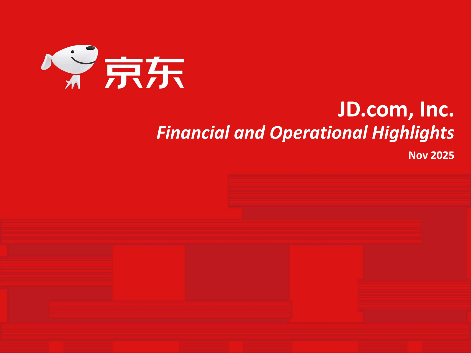 JD Q3 2025 Earnings Report on 11/13/2025