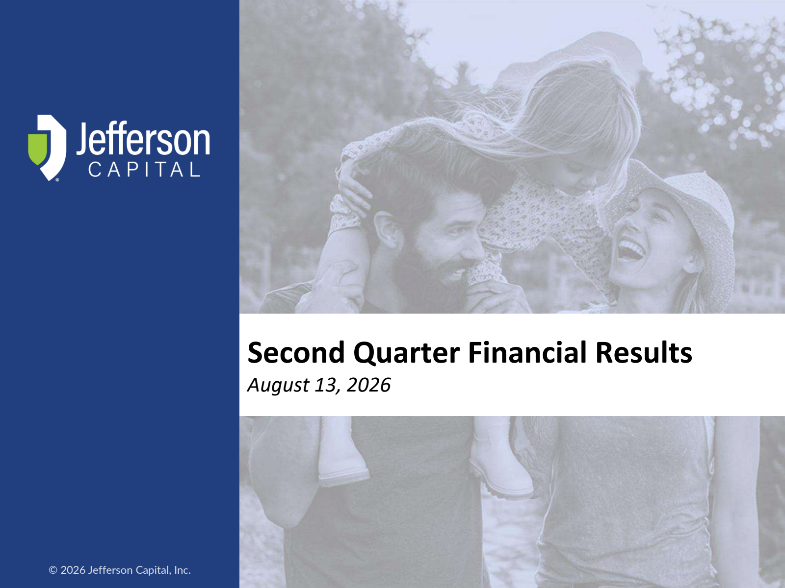 Jernigan Capital's Q2 2026 Slide Deck