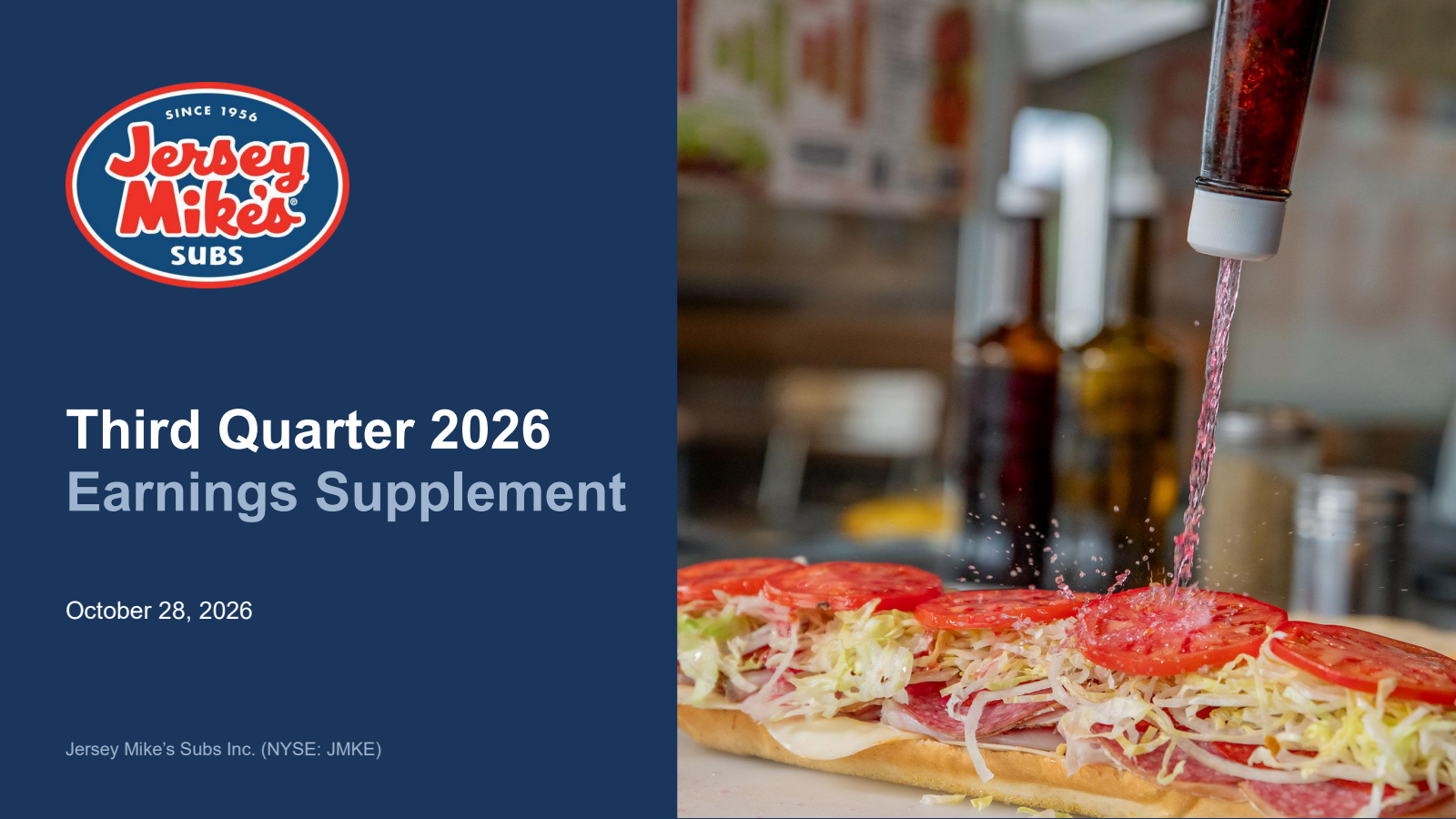 Jersey Mike's' Q3 2026 Slide Deck