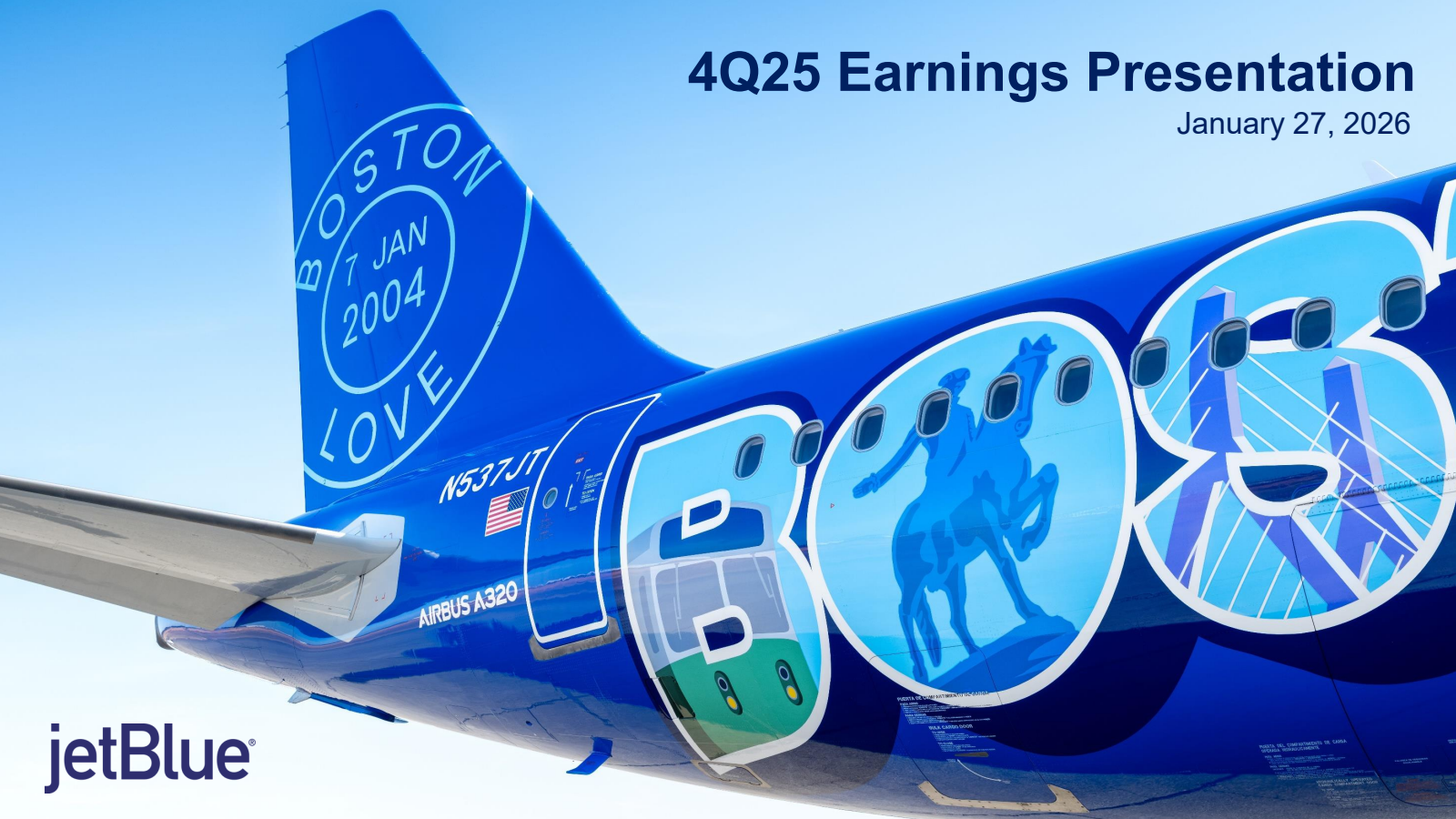 JetBlue Airways' Q4 2025 Slide Deck