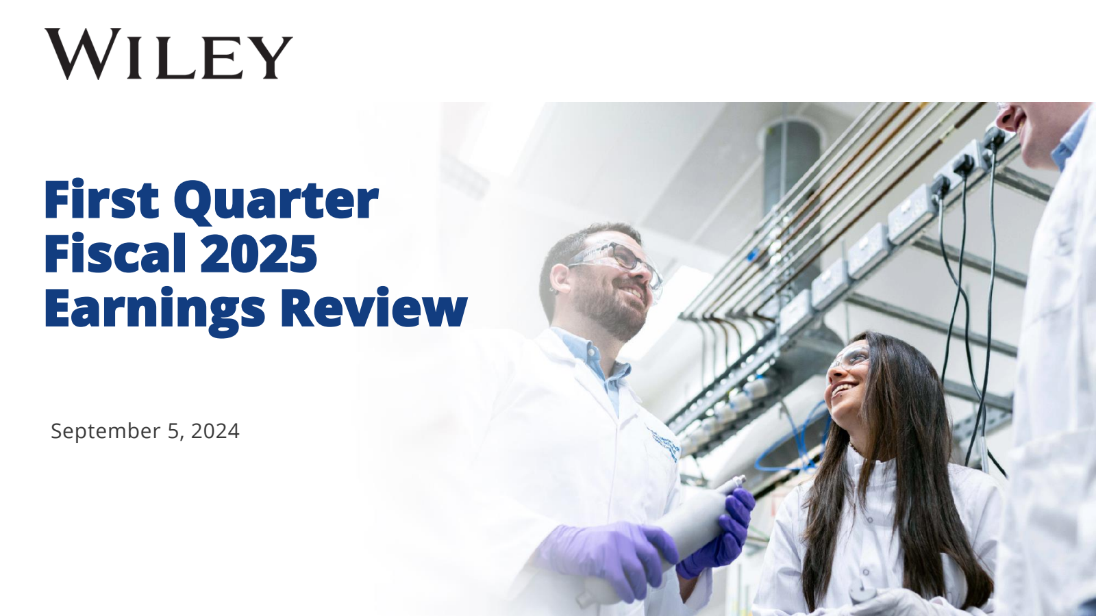 John Wiley & Sons' Q1 2025 Slide Deck