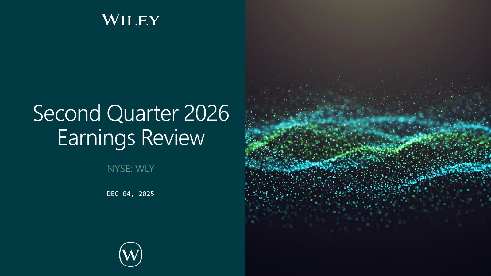 John Wiley & Sons' Q2 2026 Slide Deck