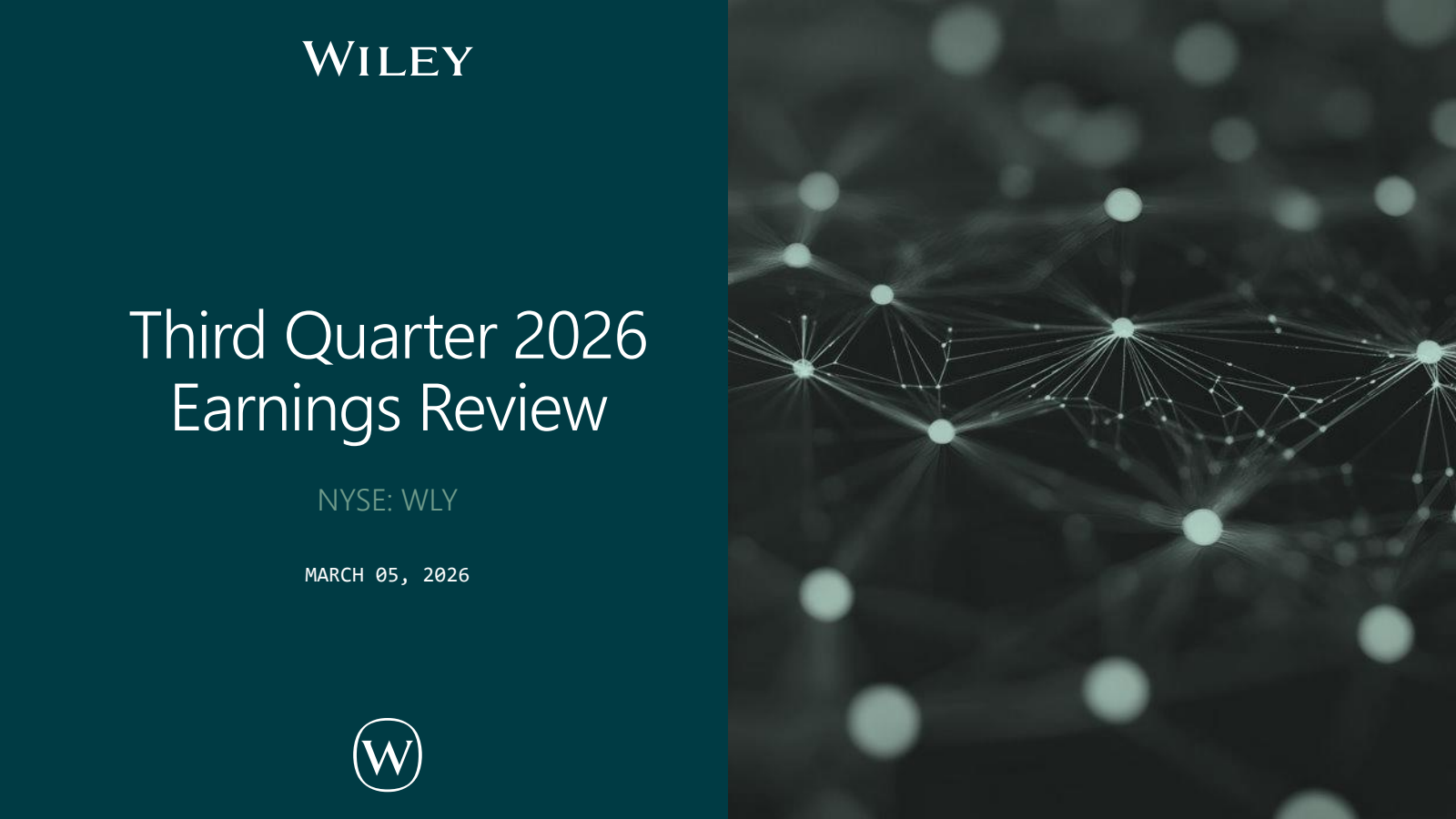 John Wiley & Sons' Q3 2026 Slide Deck