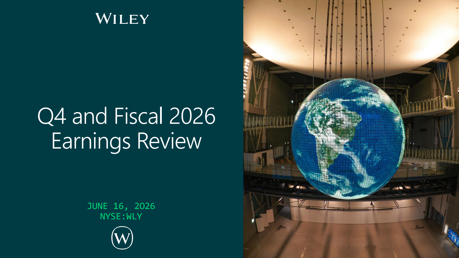 John Wiley & Sons' Q4 2026 Slide Deck