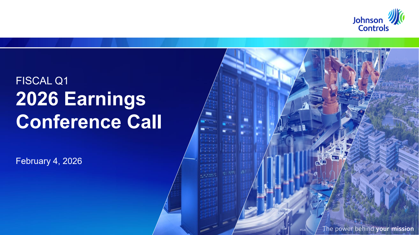 Johnson Controls International's Q1 2026 Slide Deck