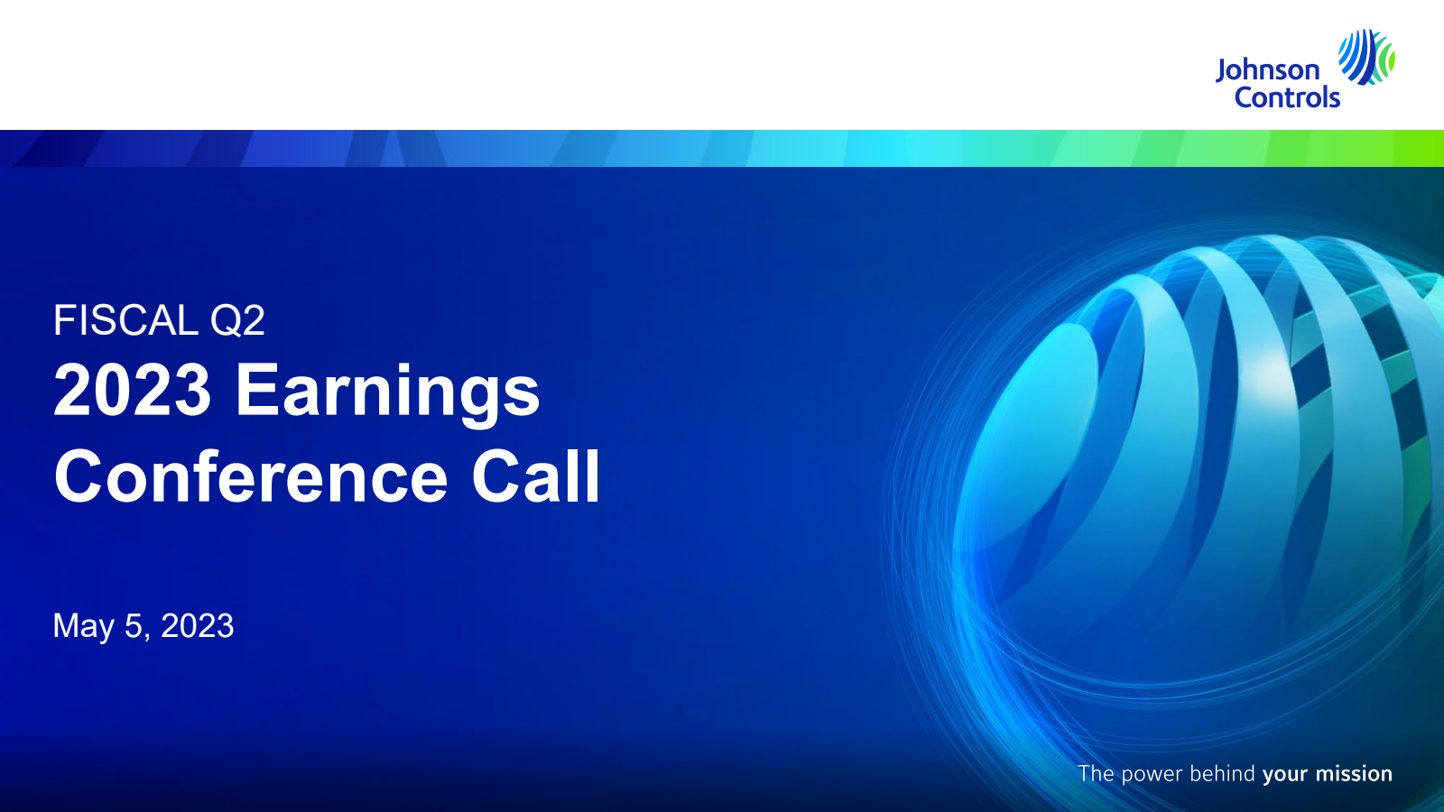 Johnson Controls International's Q2 2023 Slide Deck