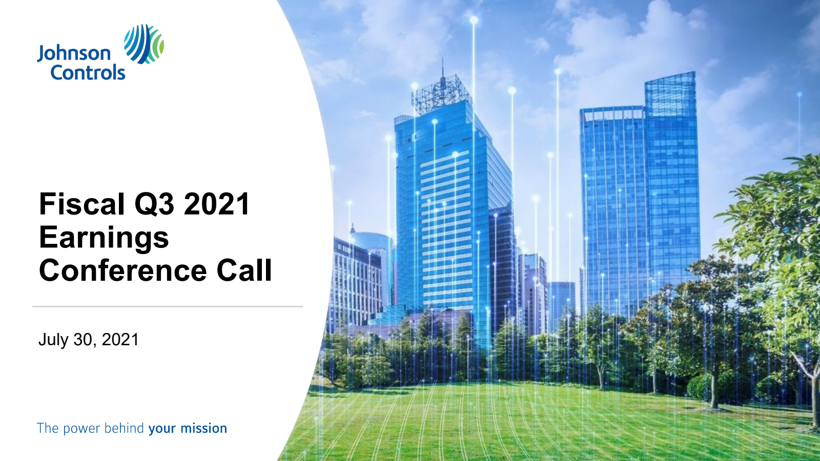 Johnson Controls International's Q3 2021 Slide Deck