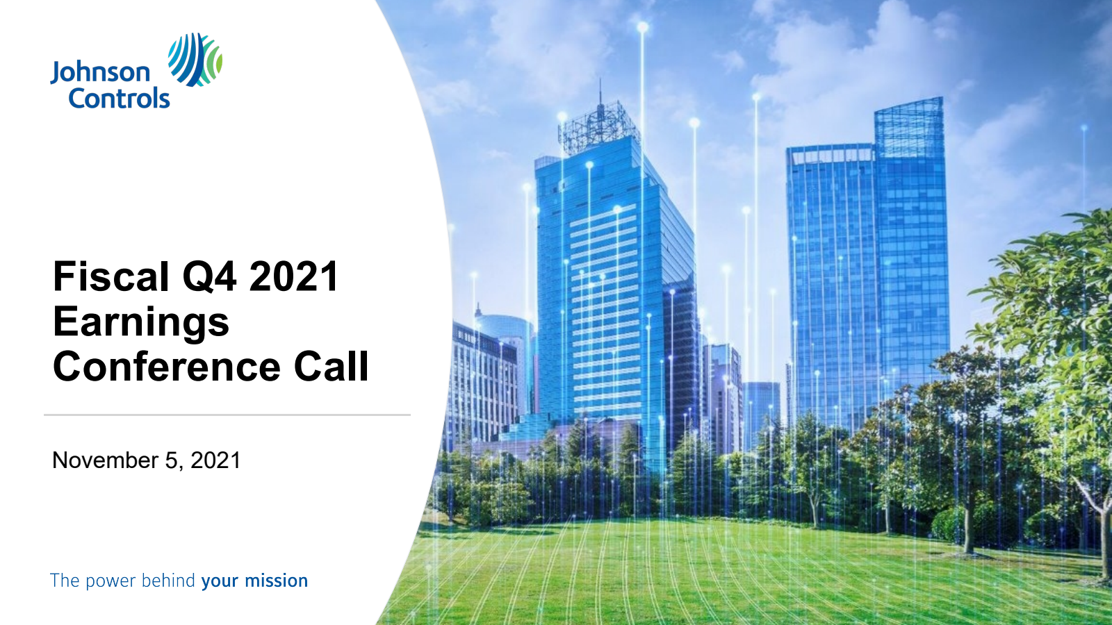 Johnson Controls International's Q4 2021 Slide Deck