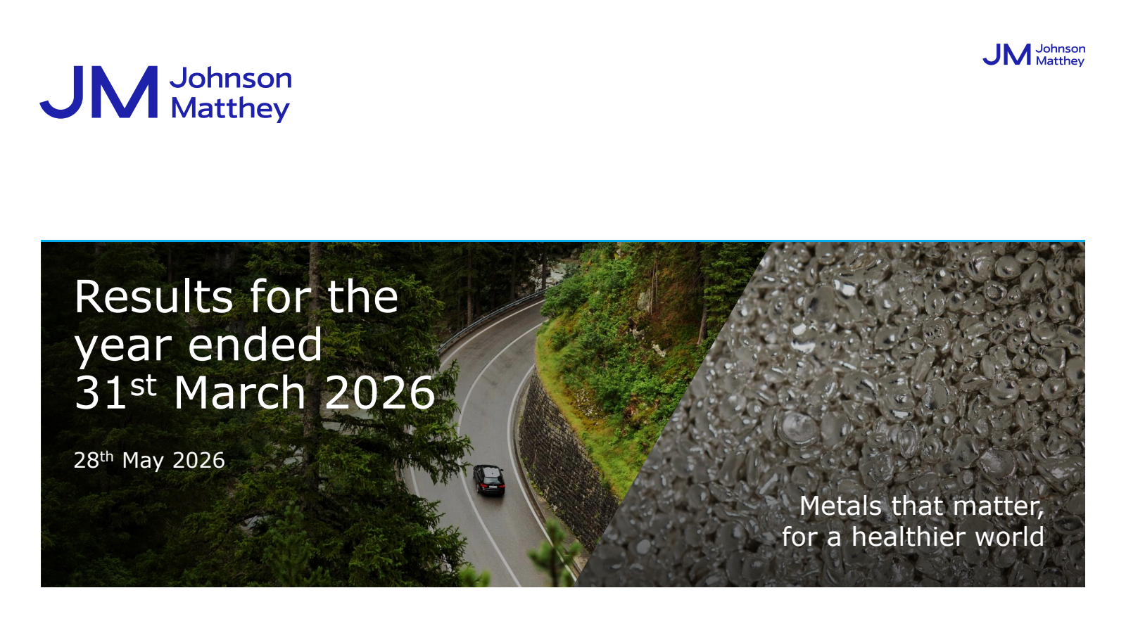 Johnson Matthey's H2 2026 Slide Deck