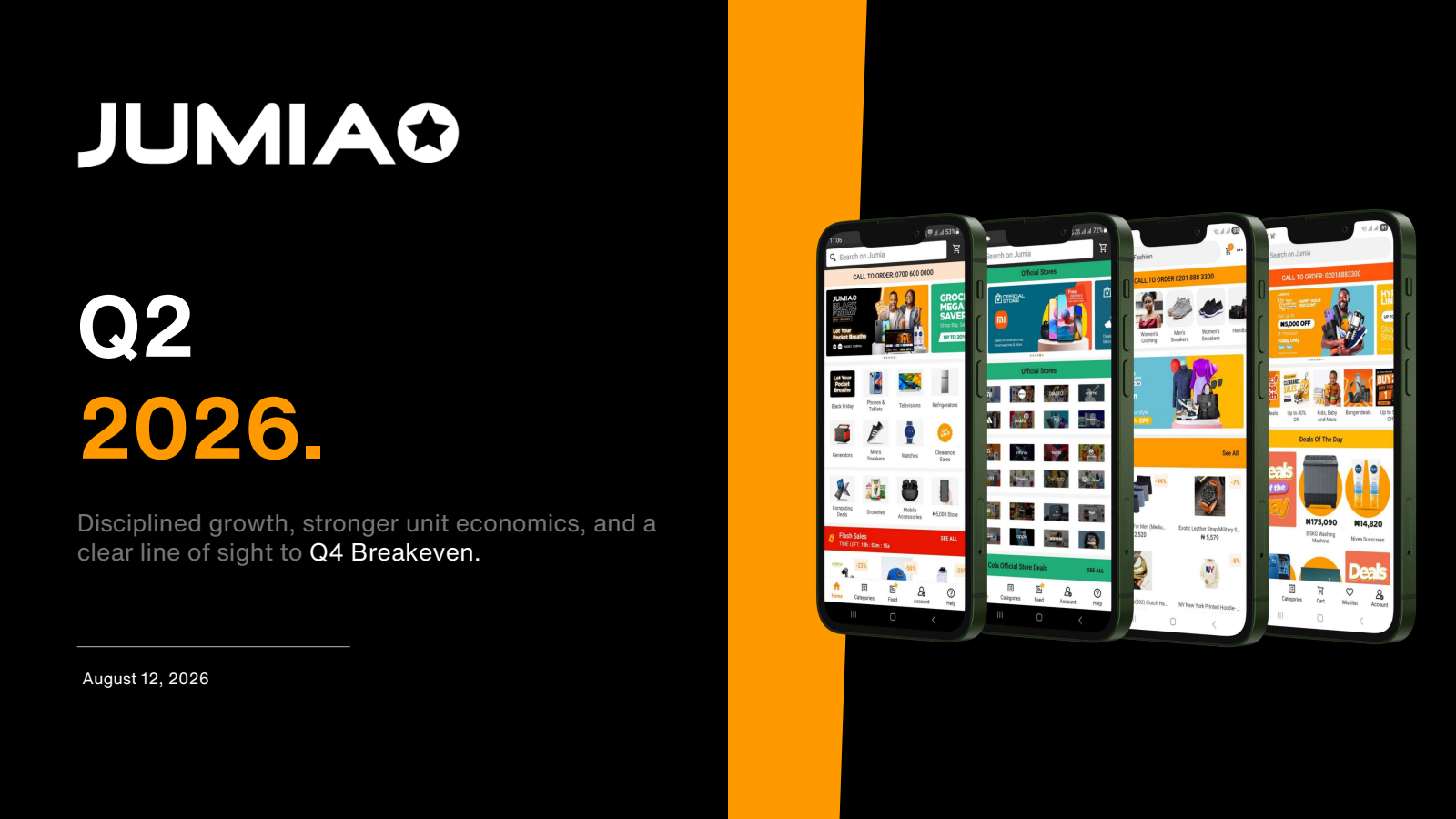 Jumia Technologies' Q2 2026 Slide Deck
