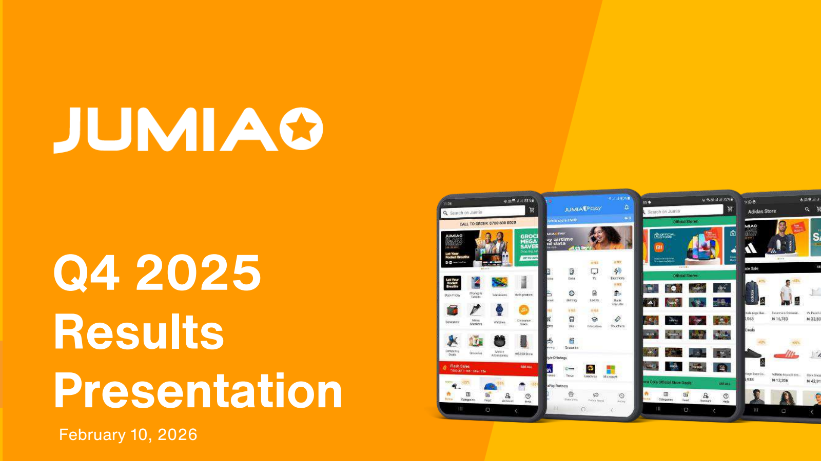 Jumia Technologies' Q4 2025 Slide Deck