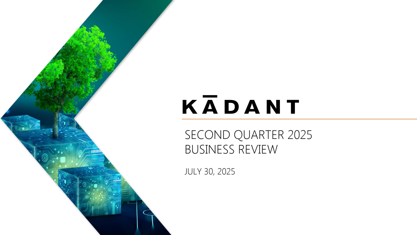 Kadant's Q2 2025 Slide Deck