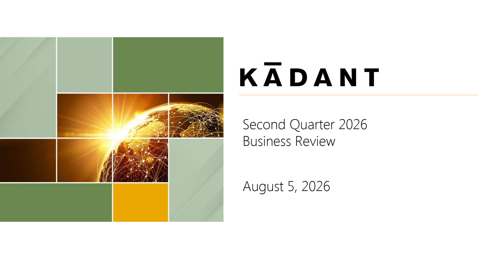 KAI Q2 2026 Earnings Report on 8/4/2026