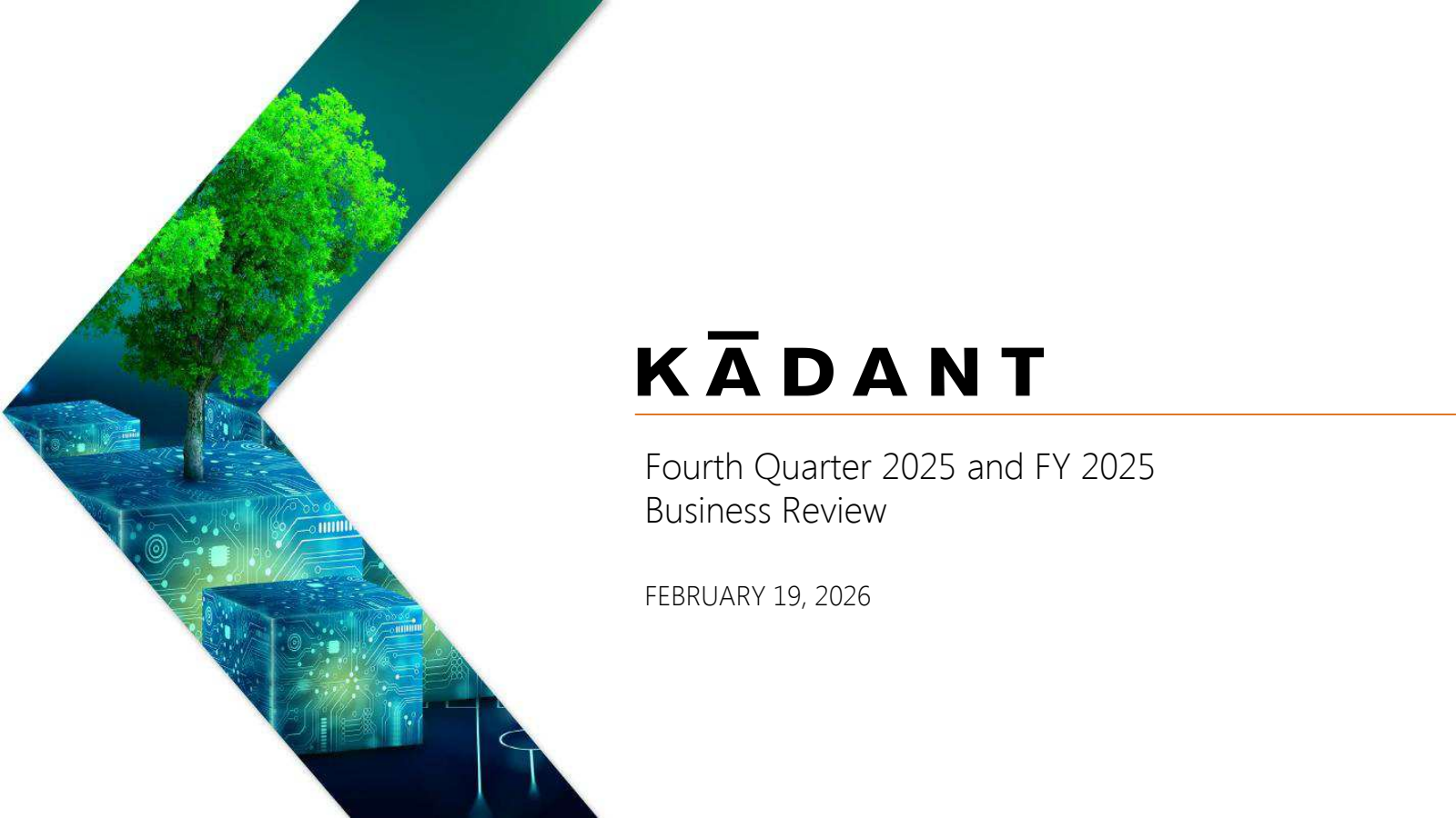 Kadant's Q4 2025 Slide Deck
