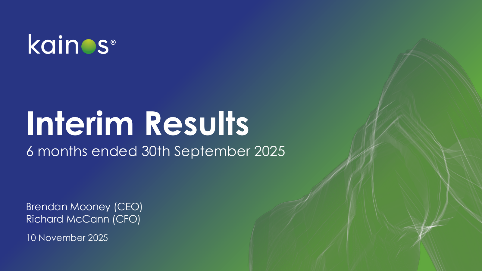Kainos Group's H1 2026 Slide Deck