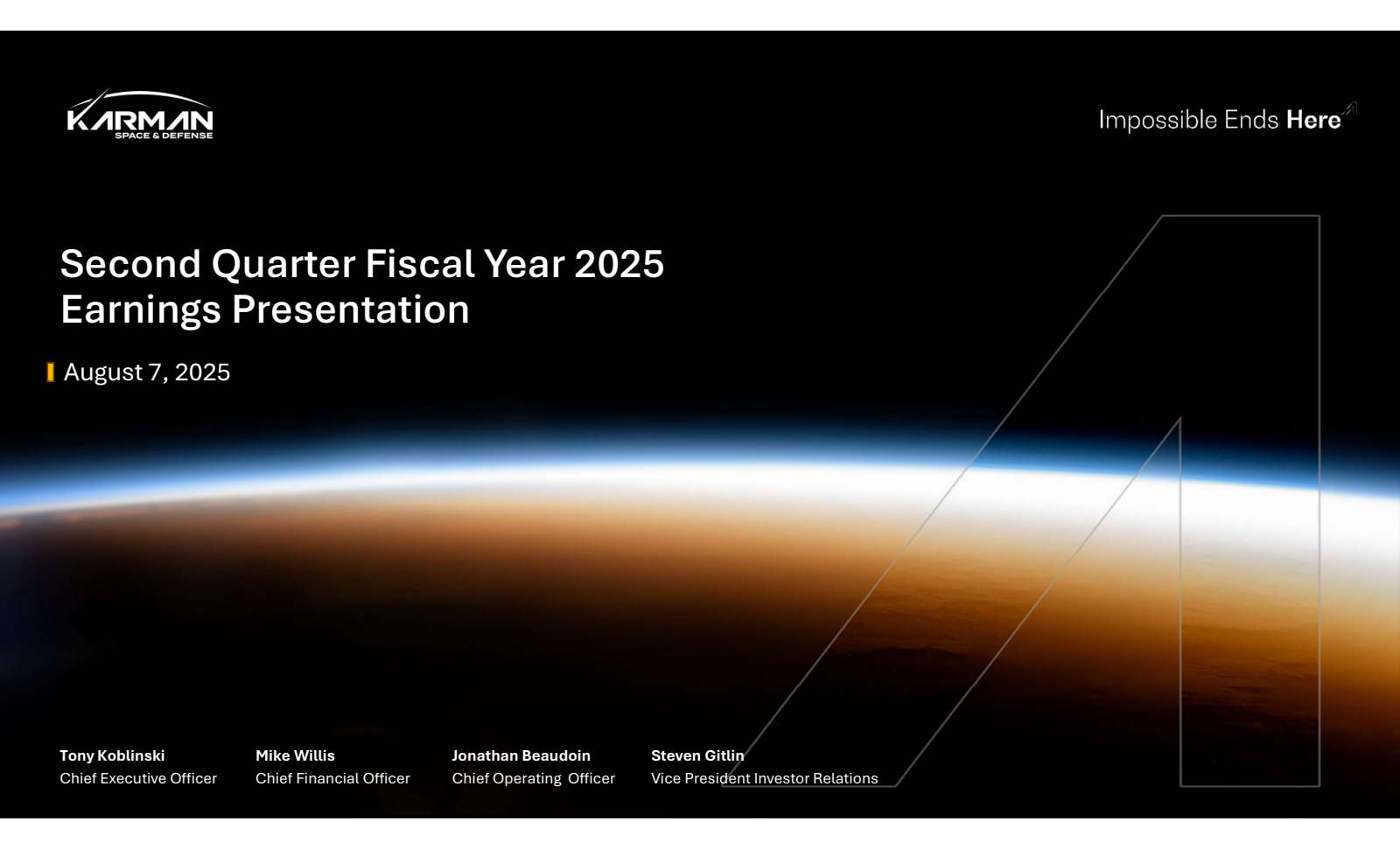Karman's Q2 2025 Slide Deck