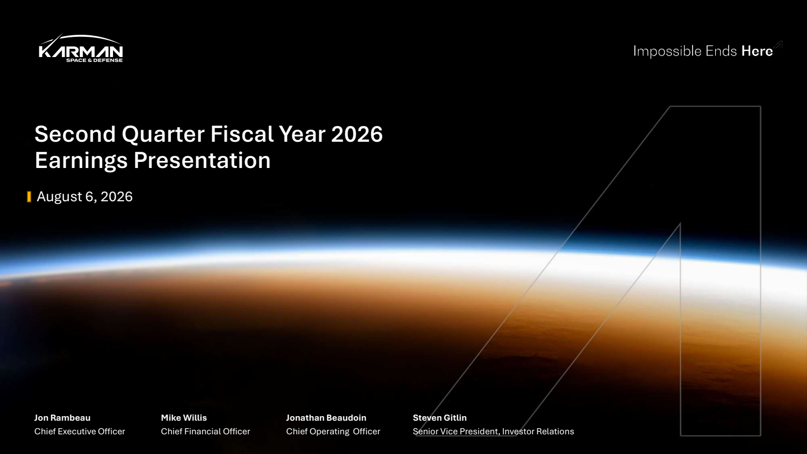 Karman's Q2 2026 Slide Deck