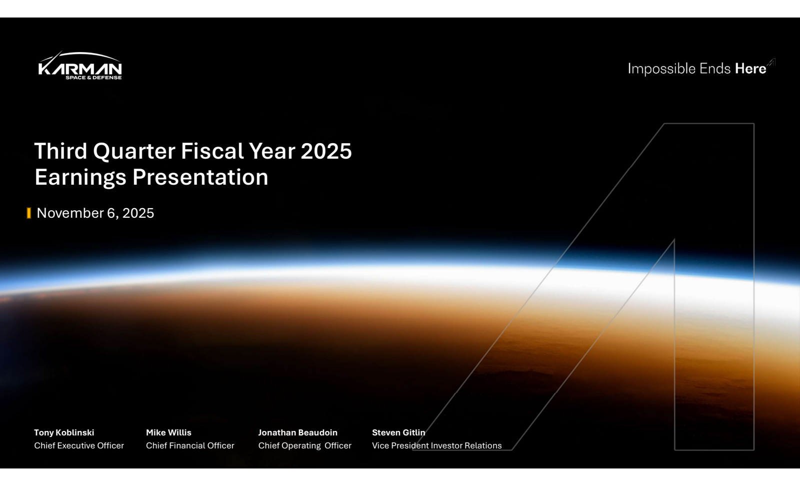 Karman's Q3 2025 Slide Deck