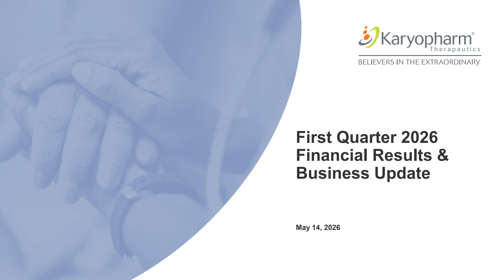 Karyopharm Therapeutics' Q1 2026 Slide Deck