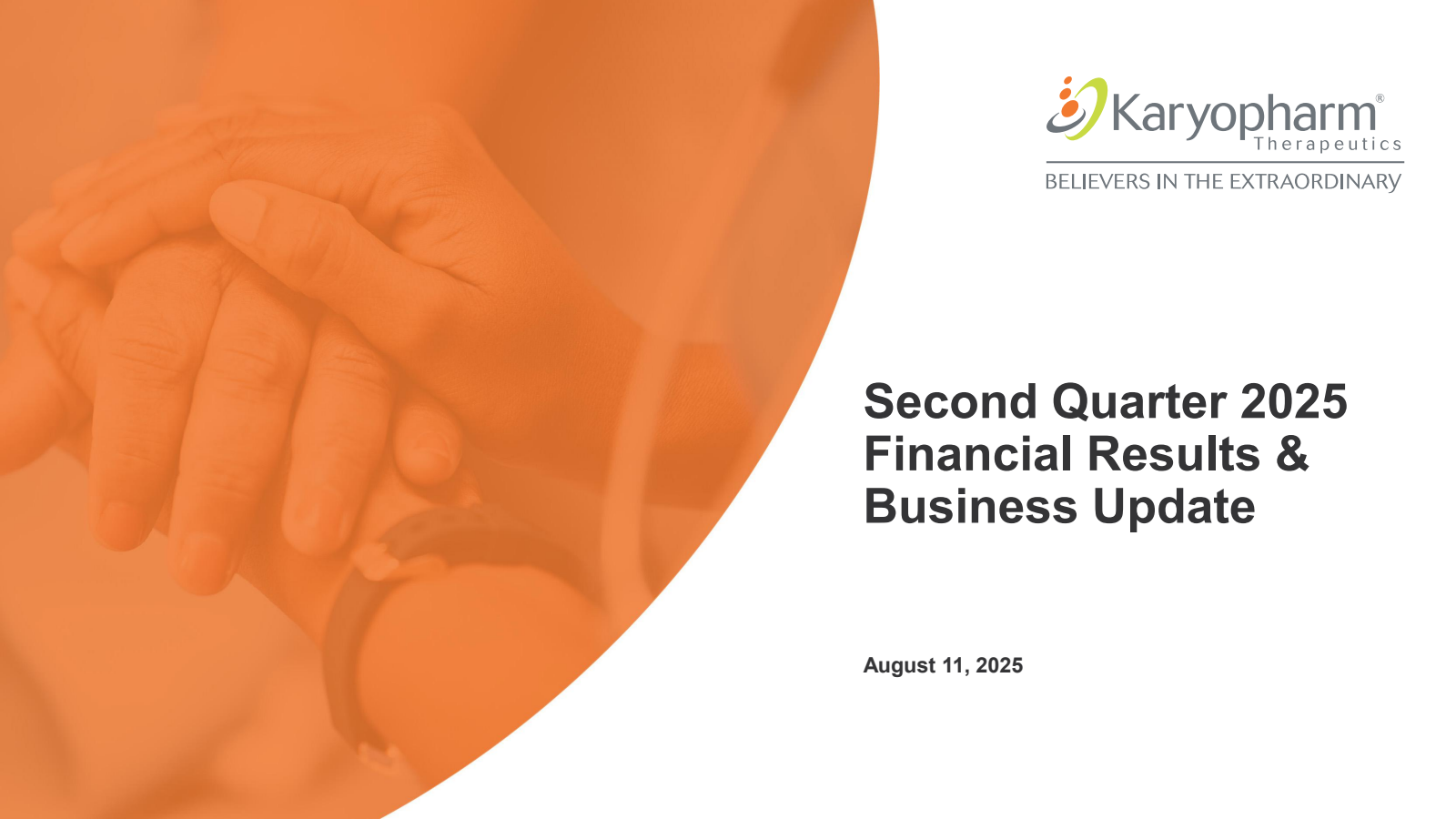 Karyopharm Therapeutics' Q2 2025 Slide Deck