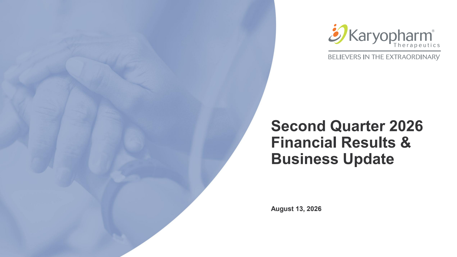 Karyopharm Therapeutics' Q2 2026 Slide Deck