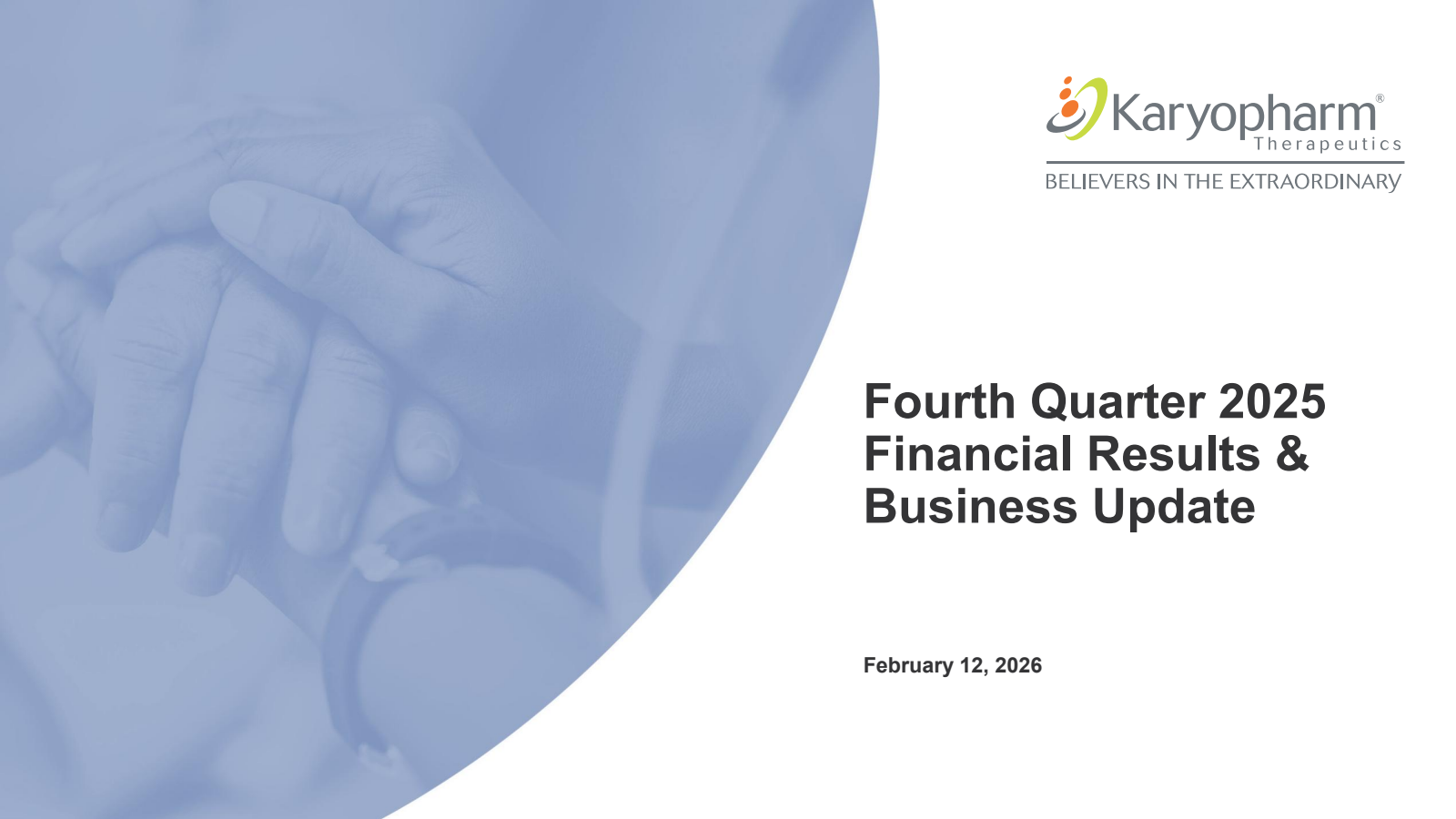 Karyopharm Therapeutics' Q4 2025 Slide Deck