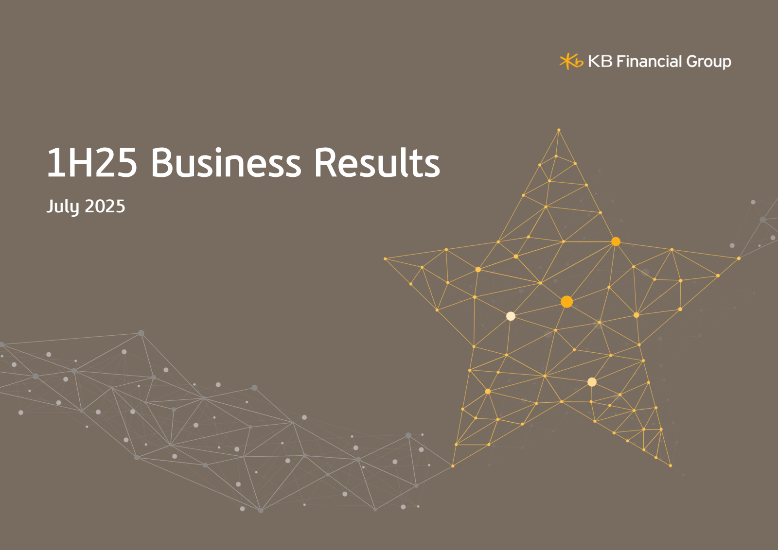KB Financial Group's Q2 2025 Slide Deck